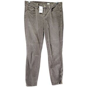 J. Crew Jeans Womens Size 28 Gray Toothpick Super-Skinny Stretch Corduroy *NWT*